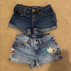 2 pair Old Navy demin shorts
